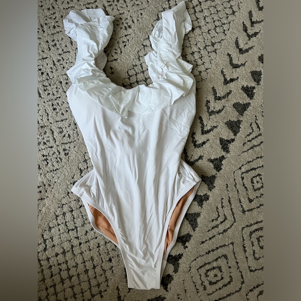 Jcrew NWT and packaging, white swim one piece